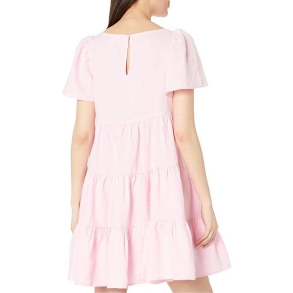 Lilly Pulitzer Jocelyn Short Sleeve Tiered Linen Mini Dress Sz. XS - Picture 4 of 13